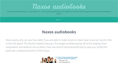 Desktop Screenshot of naxos-audiobooks.com