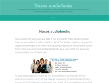Tablet Screenshot of naxos-audiobooks.com